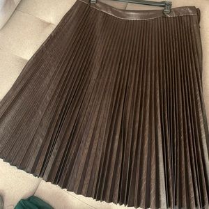 Halogen x Atlantic-Pacific faux leather skirt